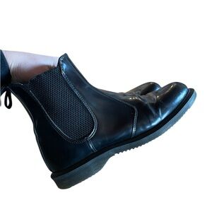 Dr. Martens Black Leather Ankle Boots